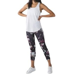 Lululemon Wunder Under Crop III Yoga Pants Abstract, size 10